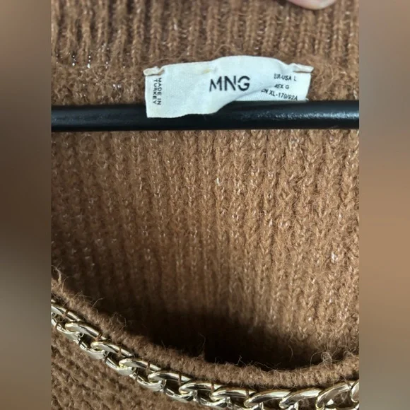 Mango Chain Accent  Sweater - Picture 3 of 5